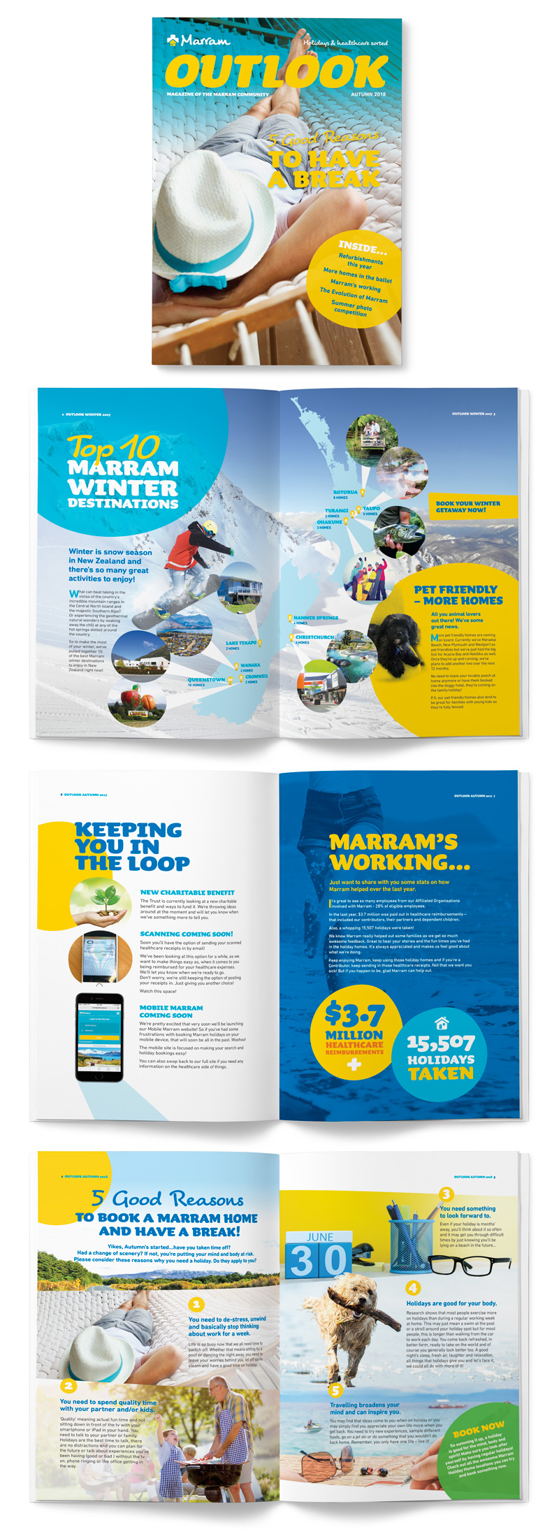 Marram case study magazine newsletter design