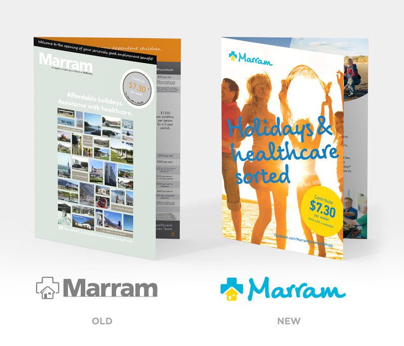 Marram old and new logo